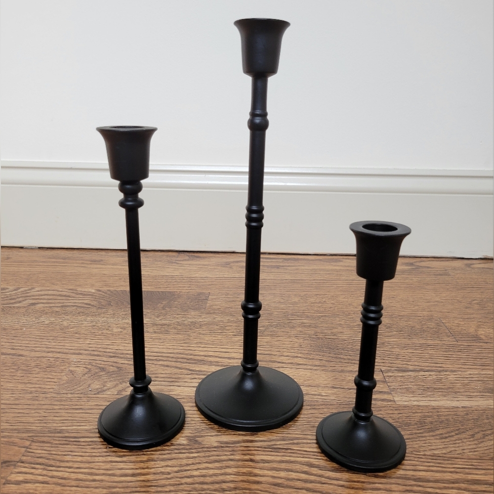 Threshold Candle Holders in Black